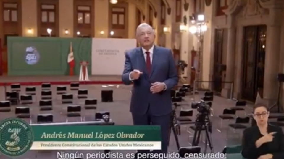 Destaca AMLO alta libertad de expresión durante su mandato